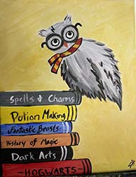 Potter Owl with Books