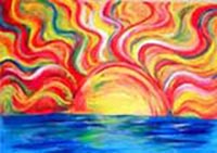 Sun and the Sea painting